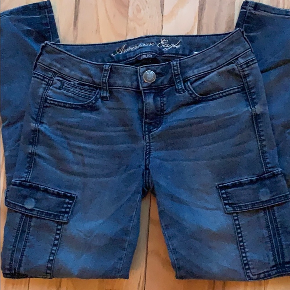 American Eagle cargo stretch legging